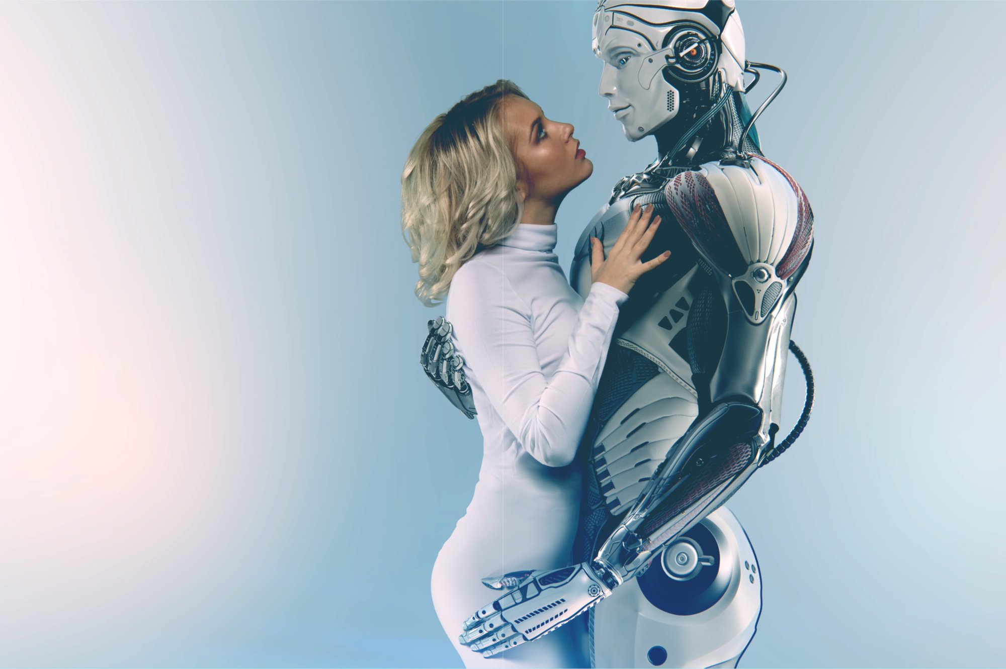 Скачать обои love, robot, woman, machine, cyborg, раздел рендеринг в разреш...
