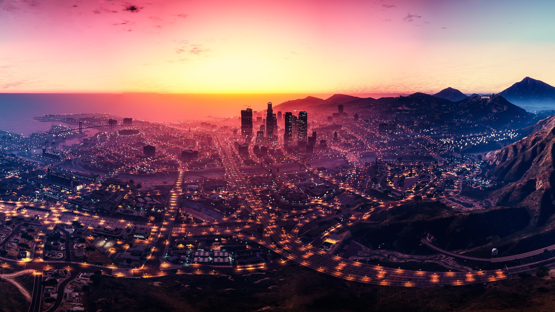 city, game, landscape, Grand Theft Auto V, GTA V, GTA 5. Обои для рабочего ...