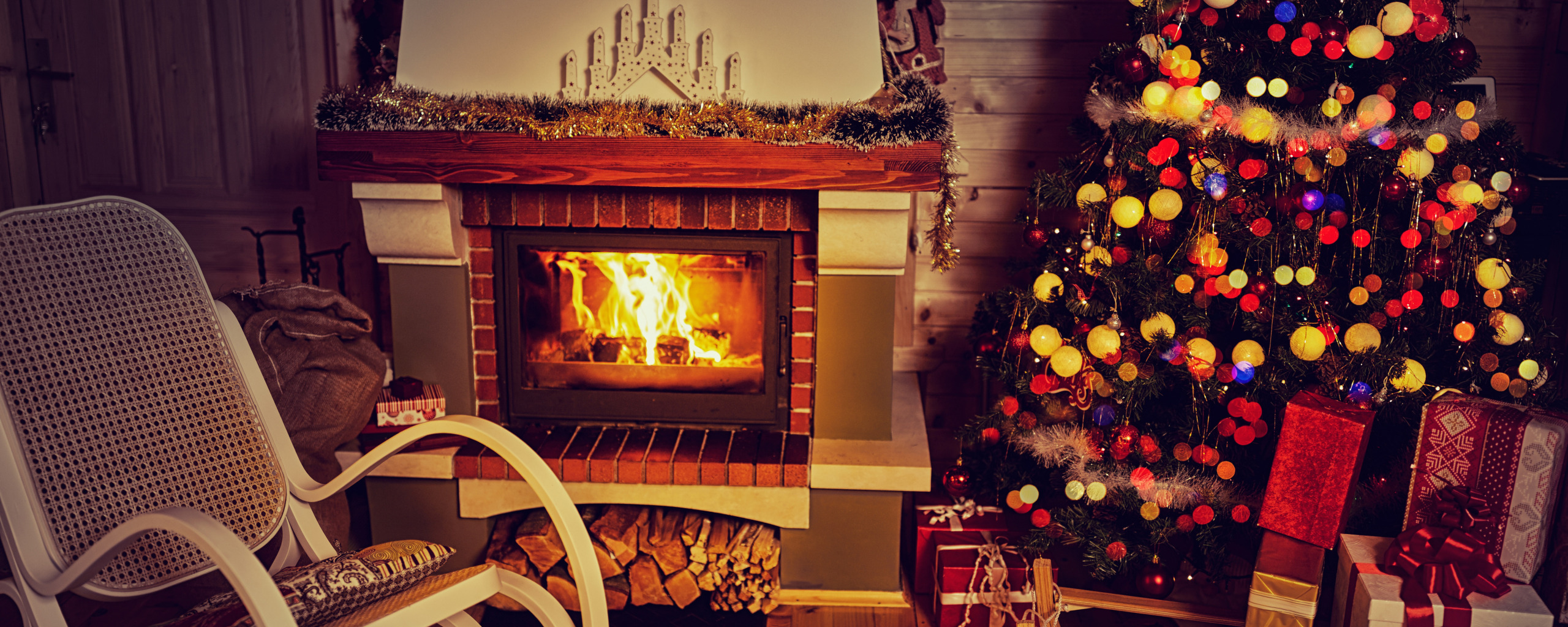 Новый Год, Рождество, камин, merry christmas, interior, decoration, christm...