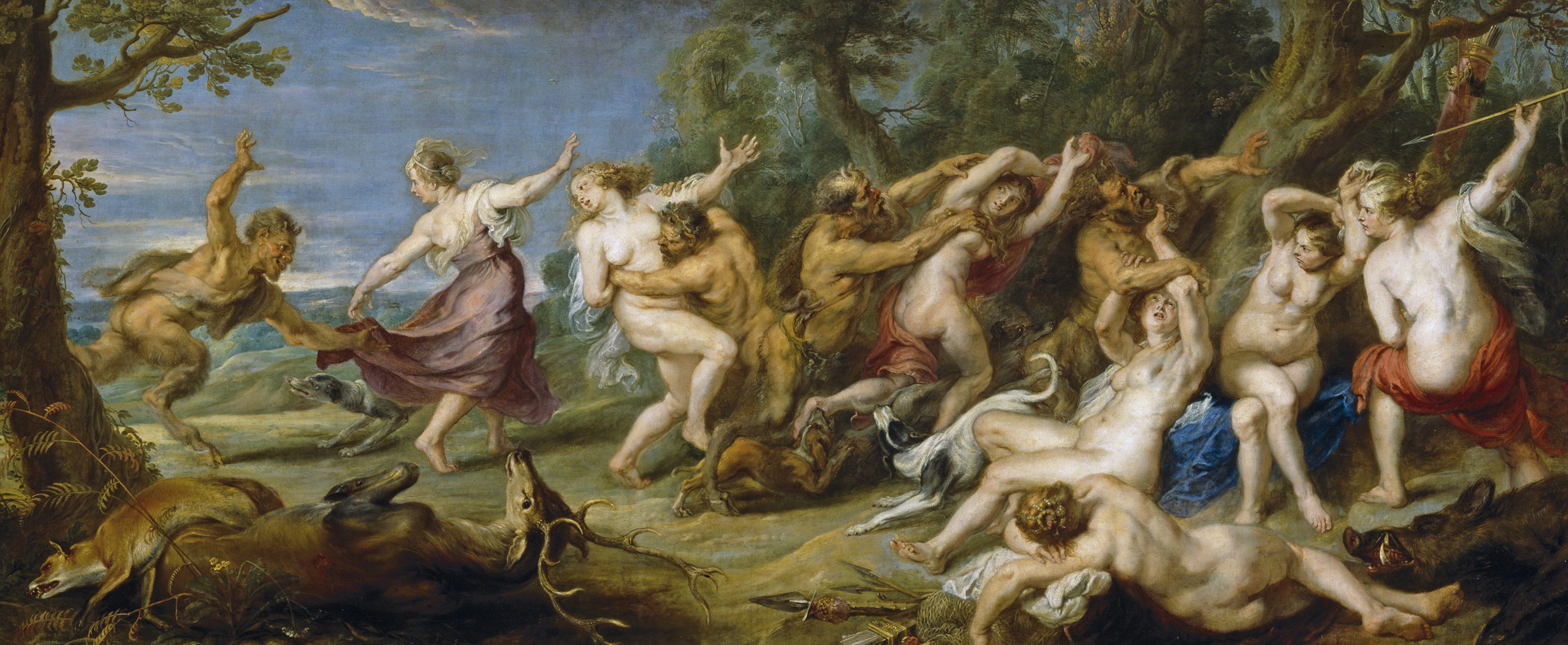 картина, Питер Пауль Рубенс, мифология, Pieter Paul Rubens, Диана и её Нимф...
