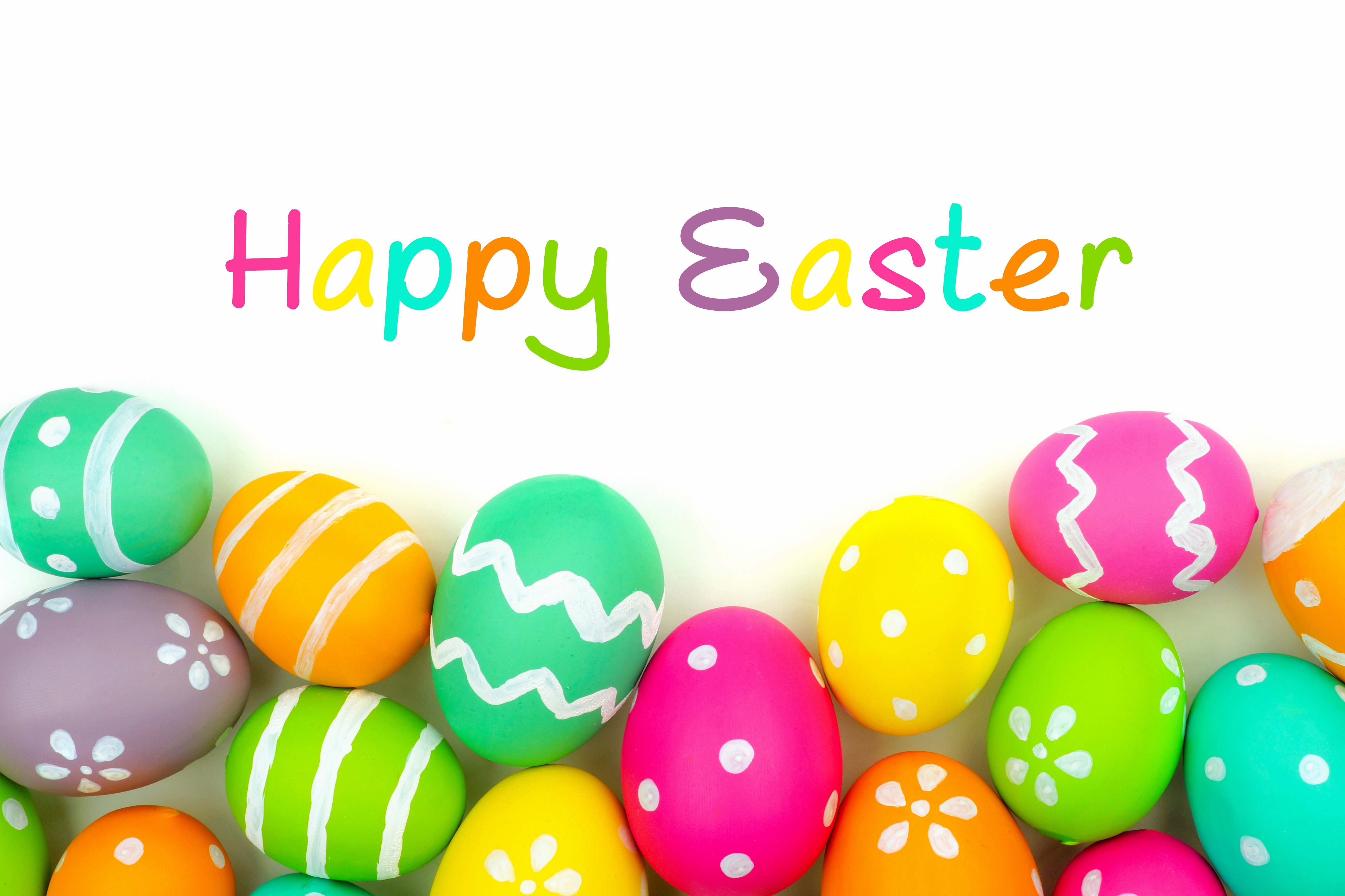 Скачать обои colorful, Пасха, background, spring, eggs, Happy Easter, Easte...