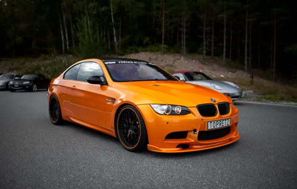 Картинка BMW, БМВ, Оранжевый, Orange, e92, Автомобили, Купе
