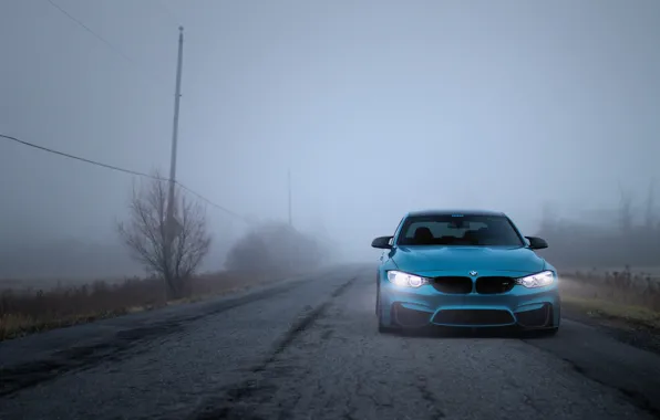 Картинка BMW, Light, Blue, Autumn, Fog, F80, LED