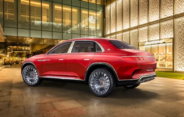 Картинка Mercedes-Benz, Vision, Maybach, вид сзади, 2018, Mercedes-Maybach, электрокроссовер, Ultimate Luxury