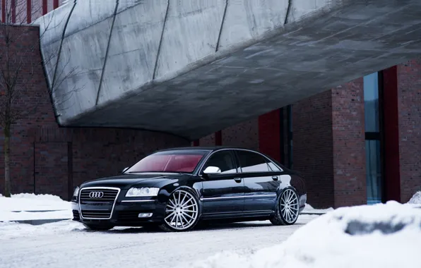 Картинка Audi, Beautiful, Winter, Black, Snow, VAG
