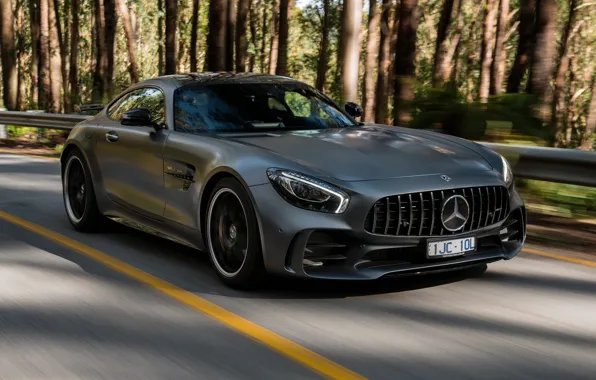 Картинка Mercedes-Benz, скорость, суперкар, AMG, 2018, GT R