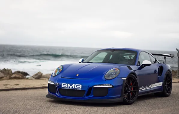Картинка 911, Porsche, Blue, GT3RS