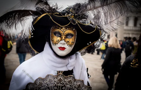 Картинка перья, маска, Венеция, наряд, карнавал