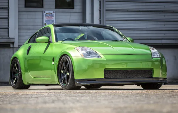 Картинка Nissan, Green, 350Z