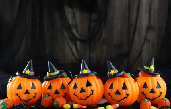 Картинка Pumpkin, halloween, faces