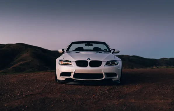 Картинка BMW, Front, White, E92, Sight, LED