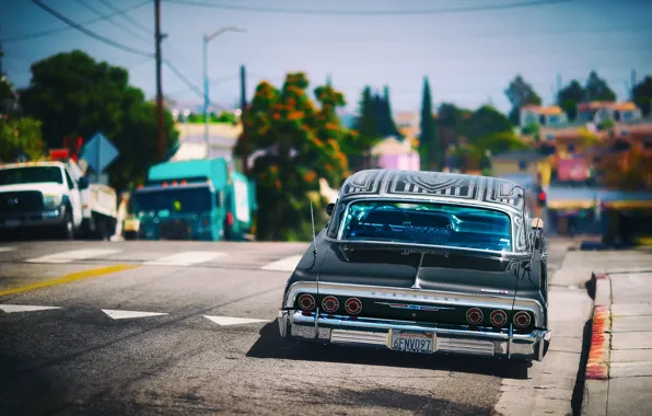 Картинка улица, Chevrolet, lowrider, Impala SS, Лос Анджелес