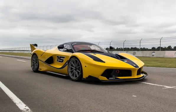 Картинка Ferrari, Yellow, Sport, FXXK