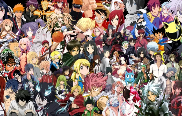 Картинка Bleach, Death Note, Naruto, One Piece, Ao no Exorcist, Beelzebub, Fullmetal Alchemist, Fairy Tail, Naruto …