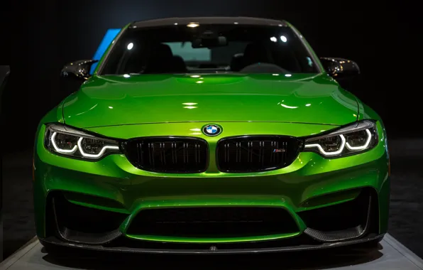 Картинка BMW, Light, Green, Front, Face, Sight, LED, F81