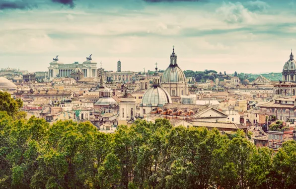 Картинка city, город, Рим, Италия, Italy, panorama, Europe, view, Rome, travel