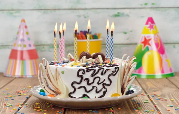 Картинка свечи, colorful, торт, cake, Happy Birthday, celebration, decoration, candle, День Рождения