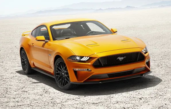 Картинка Mustang, Ford, Fastback, Desert, 2017, V8