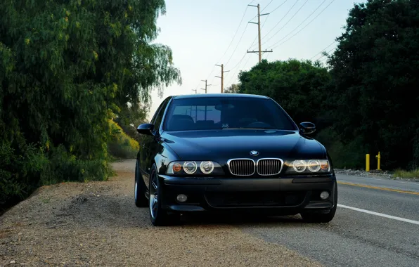 Картинка BMW, Black, E39