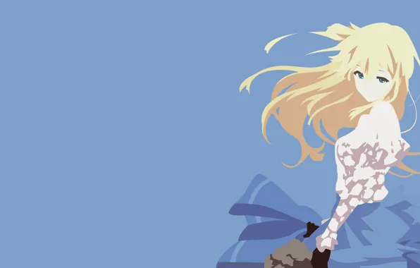 Картинка long hair, dress, anime, blonde, japanese, bishojo, mahou, Violet Evergarden, by haalhady