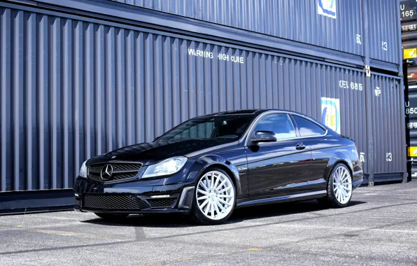 Картинка Mercedes, AMG, with, C63, lowered, H&R