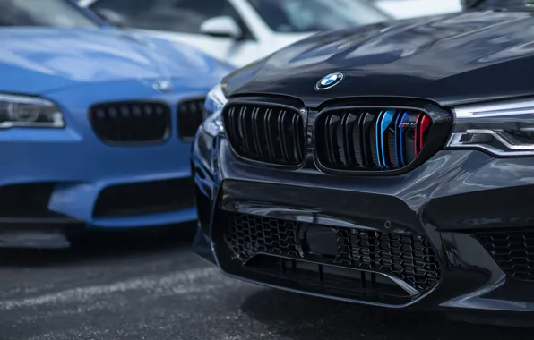 Картинка BMW, Blue, Black, F10, Sight, F90