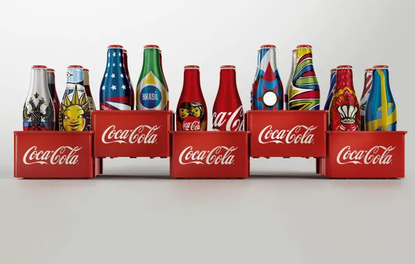 Картинка бутылка, напиток, история, Coca Cola, дизайт