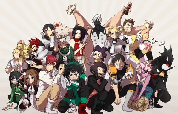 Картинка anime, hero, manga, powerful, strong, yuusha, grenade, Boku no Hero Academia, My Hero Academia