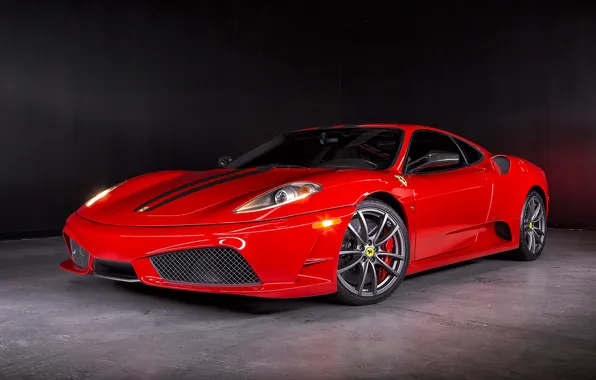 Картинка фон, Ferrari, суперкар, феррари, красная, 430 Scuderia