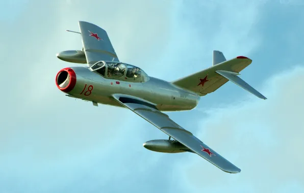 Картинка МиГ-15, MiG-15, советский истребитель