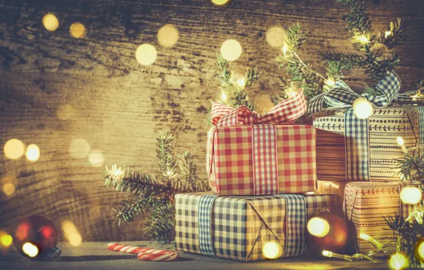 Картинка Новый Год, Рождество, christmas, vintage, balls, merry christmas, decoration, gifts, xmas, fir tree