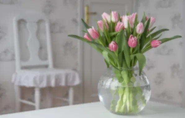 Картинка букет, тюльпаны, ваза
