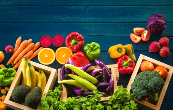 Картинка зелень, фрукты, овощи, fruits, ассорти, vegetables, assorted
