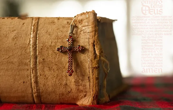 Картинка крест, книга, молитва