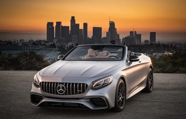 Картинка Mercedes-Benz, Лос-Анджелес, AMG, Los Angeles, 2018, Cabriolet, 4MATIC, S63