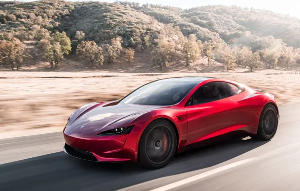 Картинка Roadster, скорость, Tesla, 2020