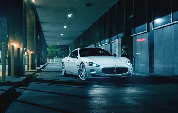 Картинка Maserati, Front, Night, Street, Supercar, Gran Turismo