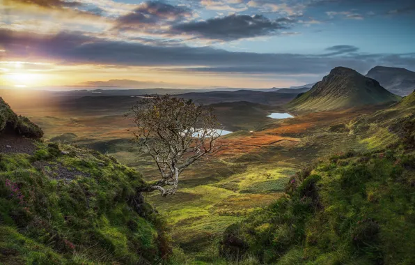 Картинка рассвет, утро, Шотландия, Scotland, outdoor, Isle of Skye