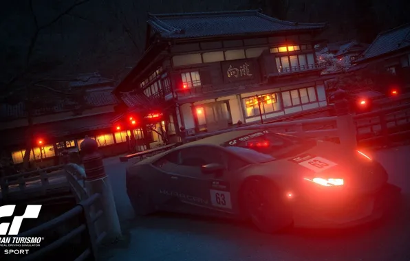 Картинка sport car, night japan, real driving simulator, gran turismo sport