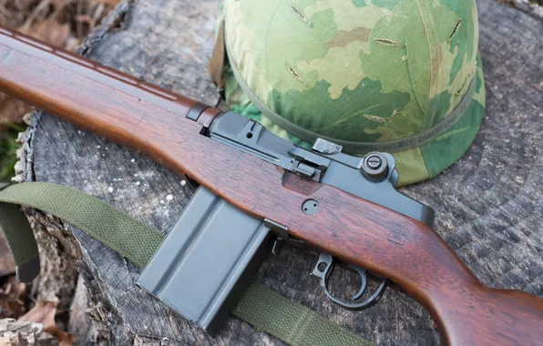 Картинка каска, Полуавтоматическая винтовка, Springfield M1A