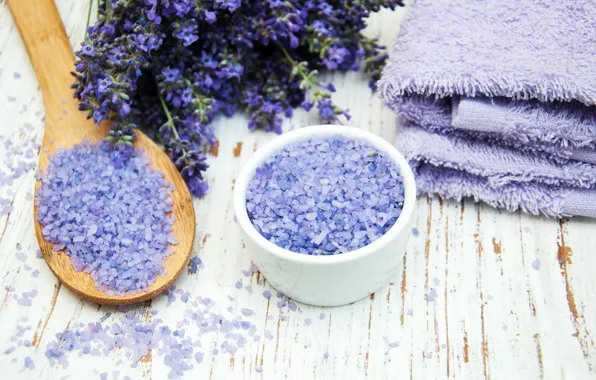 Картинка лаванда, purple, lavender, соль, spa, oil