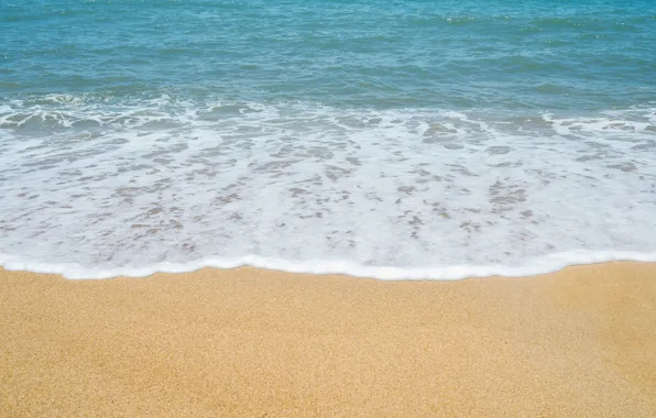 Картинка песок, море, волны, пляж, лето, summer, beach, sea, blue, romantic, sand, wave
