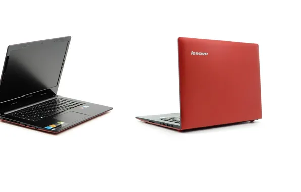 Картинка красный, чёрный, белый фон, ноутбуки, Lenovo