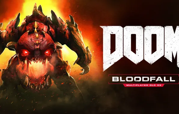 Картинка Game, Doom, 2016, Horizontal, Bloodfall