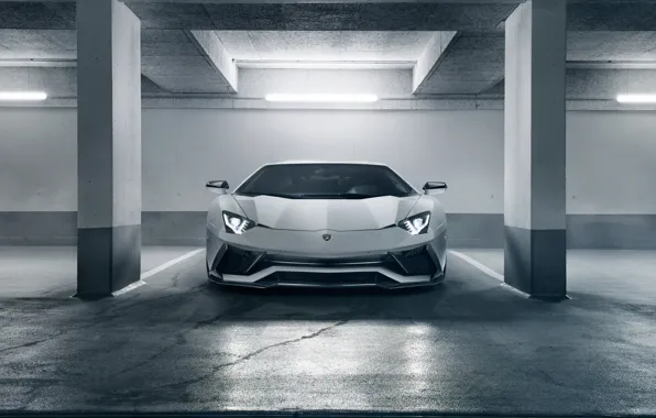 Картинка Lamborghini, суперкар, вид спереди, 2018, Novitec Torado, Aventador S
