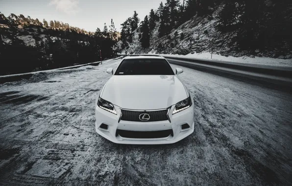 Картинка Lexus, Winter, Snow, White, Face, F-Sport