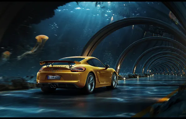 Картинка Porsche, тоннель, making of, Underwater road, Dmitriy Glazyrin