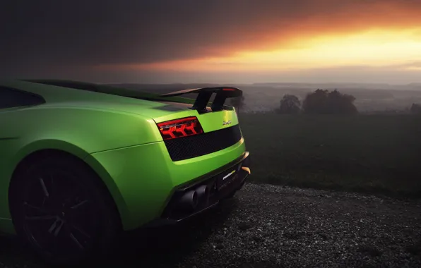 Картинка green, Lamborghini, Superleggera, Lamborghini Gallardo, Lamborghini Gallardo Superleggera