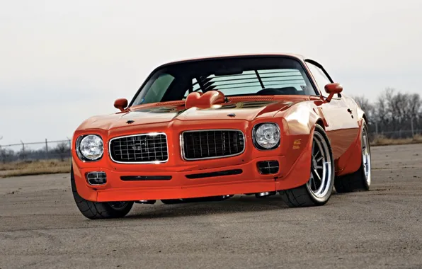 Картинка Orange, Trans Am, Pontiac Firebird, Muscle classic