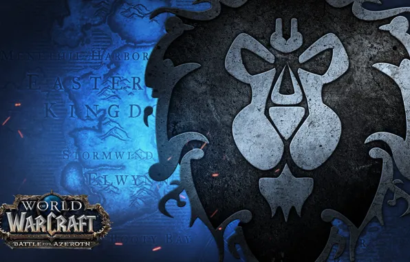Картинка Blizzard, World of WarCraft, Alliance, Battle for Azeroth